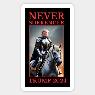 Donald Trump Never Surrender 2024 Sticker